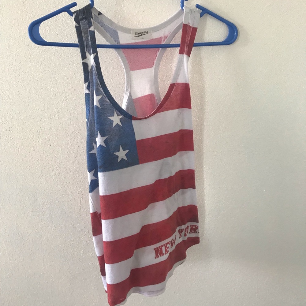 American Flag New York Tank Top
